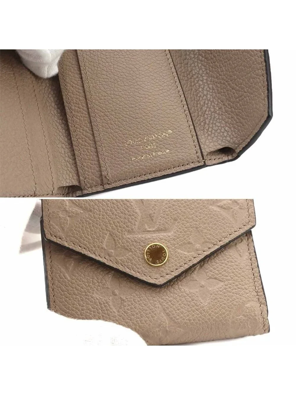 Louis Vuitton Monogram Empreinte Portefeuille Zoe Trifold Wallet Leather